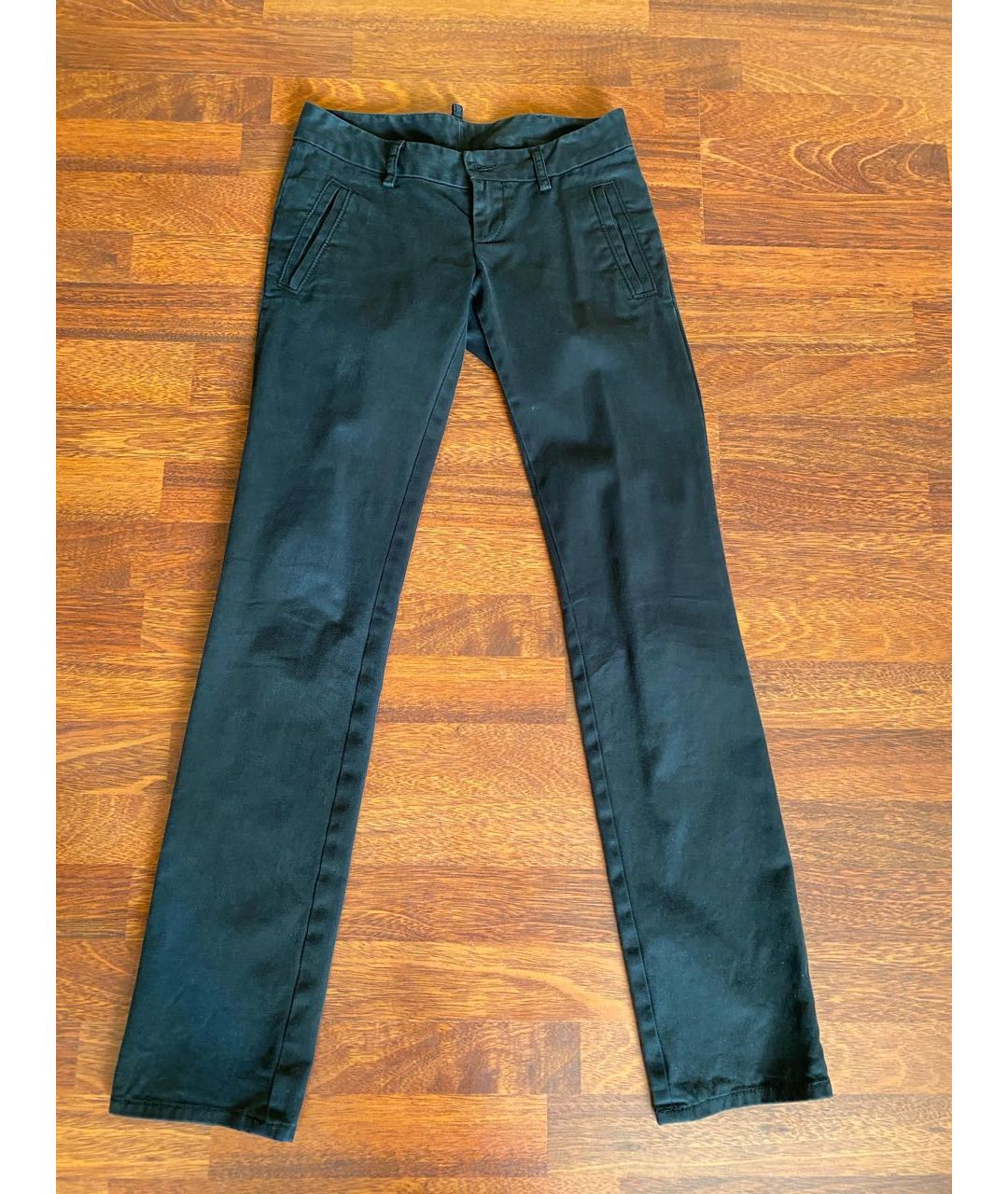 DSQUARED2 Черные хлопковые брюки узкие, фото 5