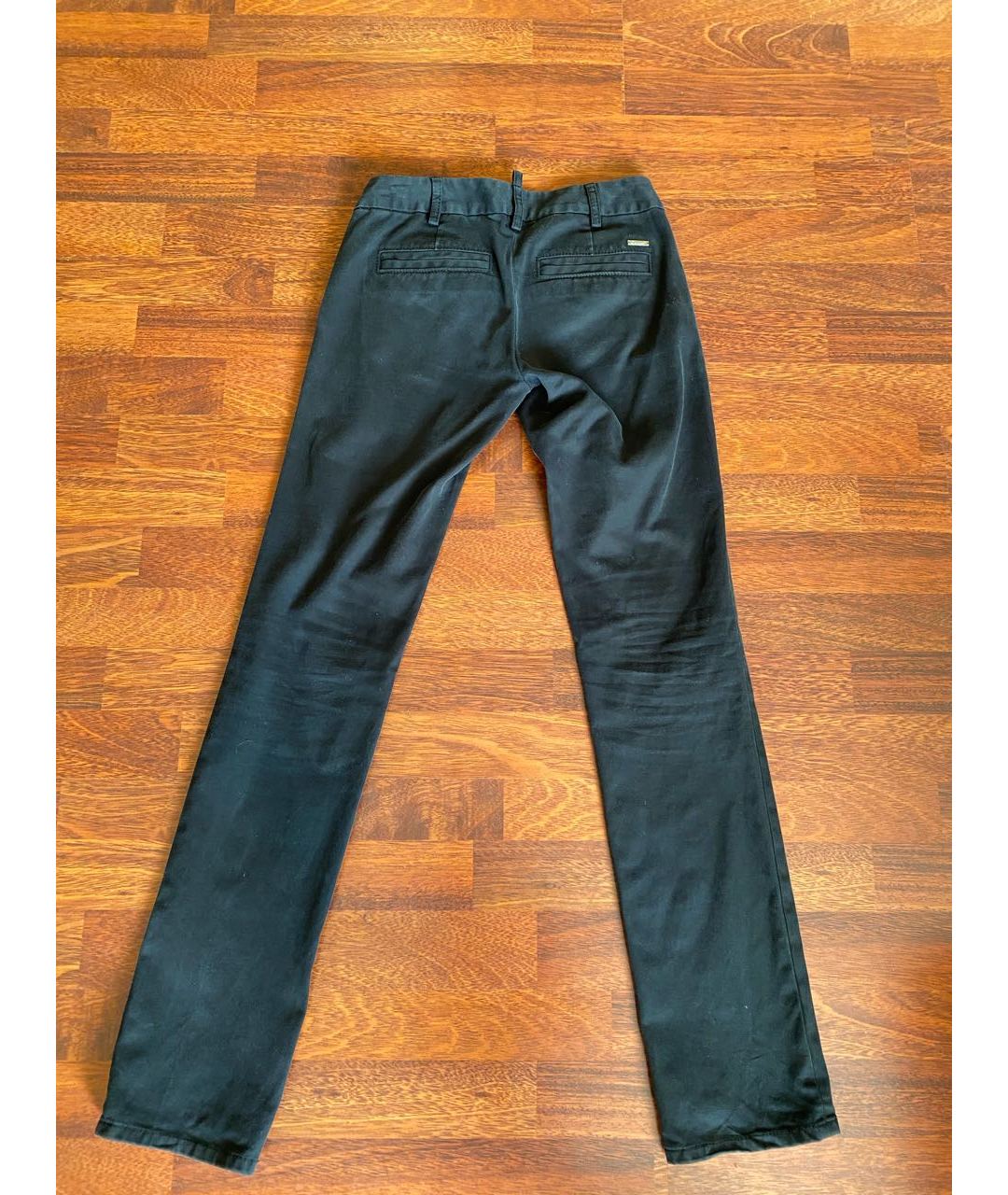 DSQUARED2 Черные хлопковые брюки узкие, фото 2