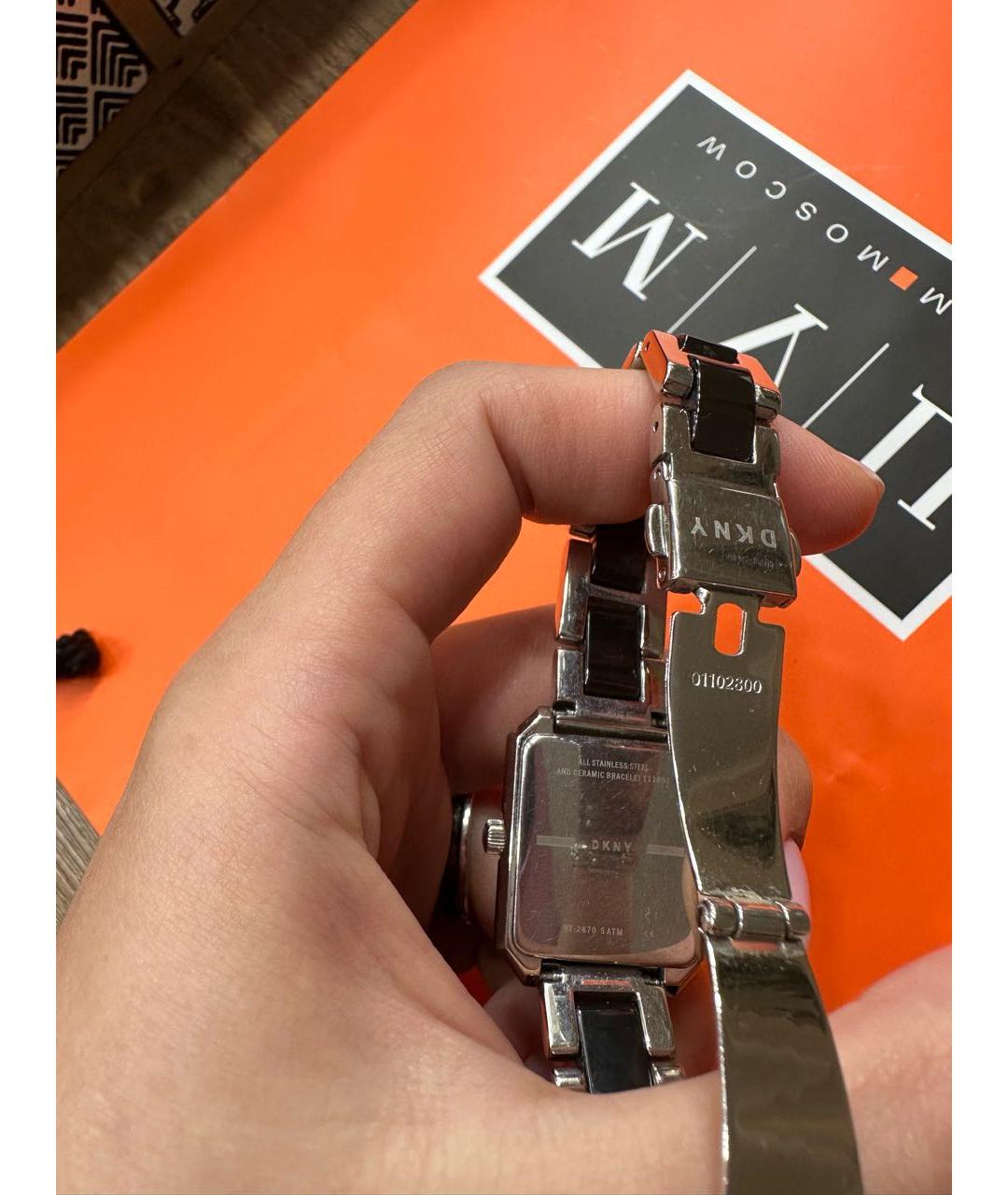 DKNY Черные керамические часы, фото 5