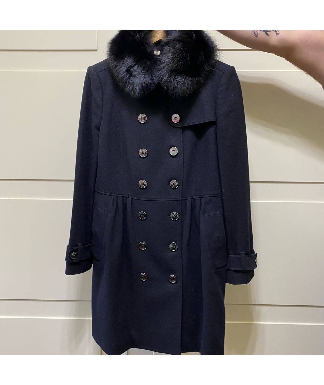 BURBERRY LONDON Черное шерстяное пальто, фото 5