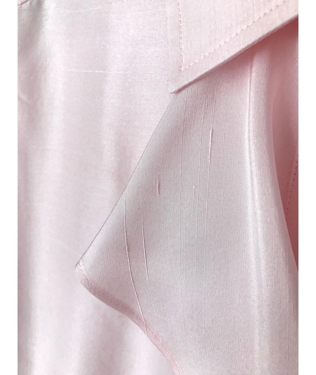 MAX MARA Розовая шелковая блузы, фото 6