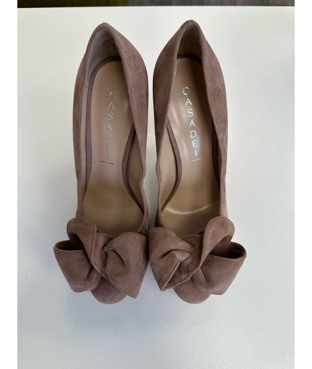 CASADEI Розовые замшевые туфли, фото 2