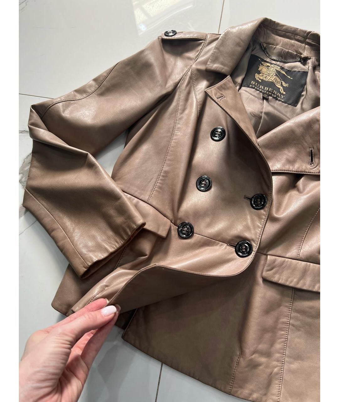 BURBERRY Кожаная куртка, фото 3