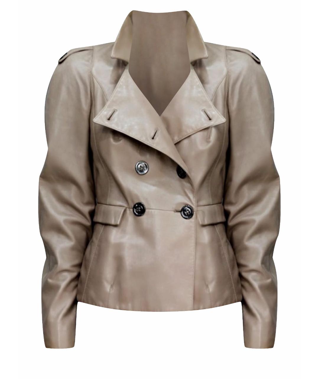 BURBERRY Кожаная куртка, фото 1