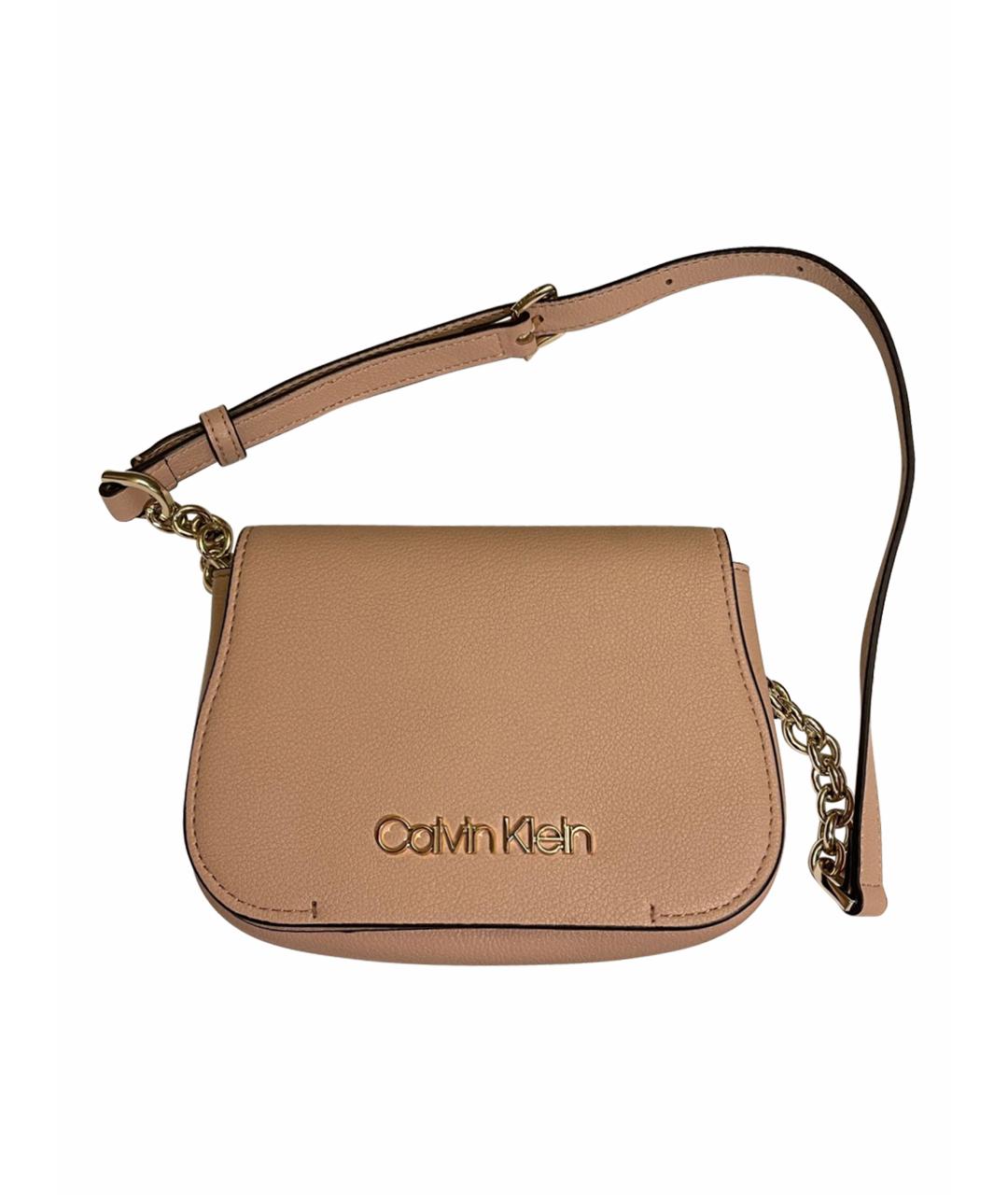 CALVIN KLEIN Розовая поясная сумка из искусственной кожи, фото 1