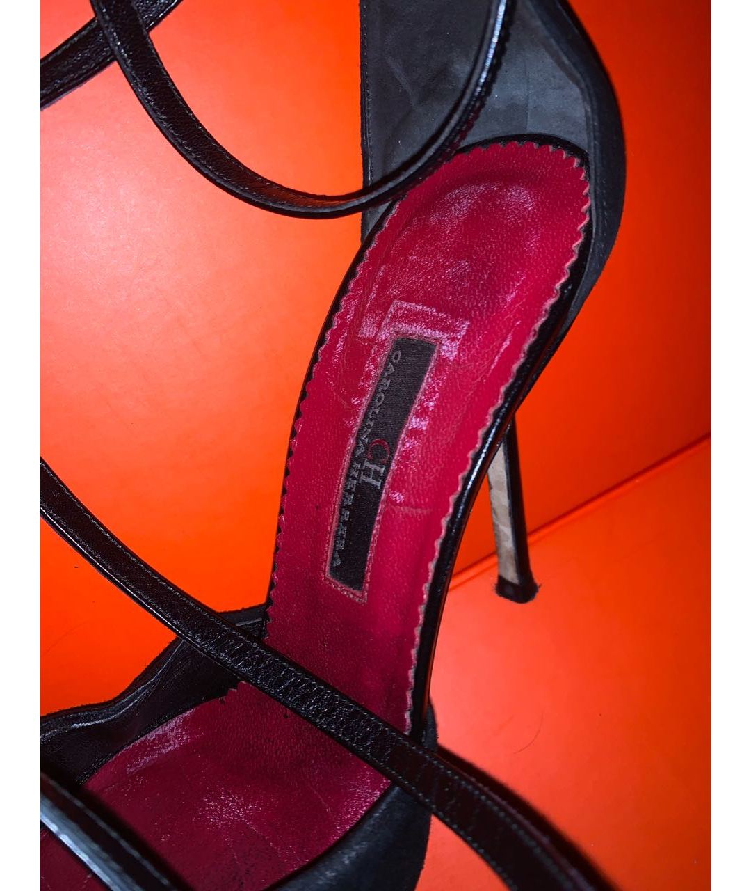 CAROLINA HERRERA Черные замшевые туфли, фото 5