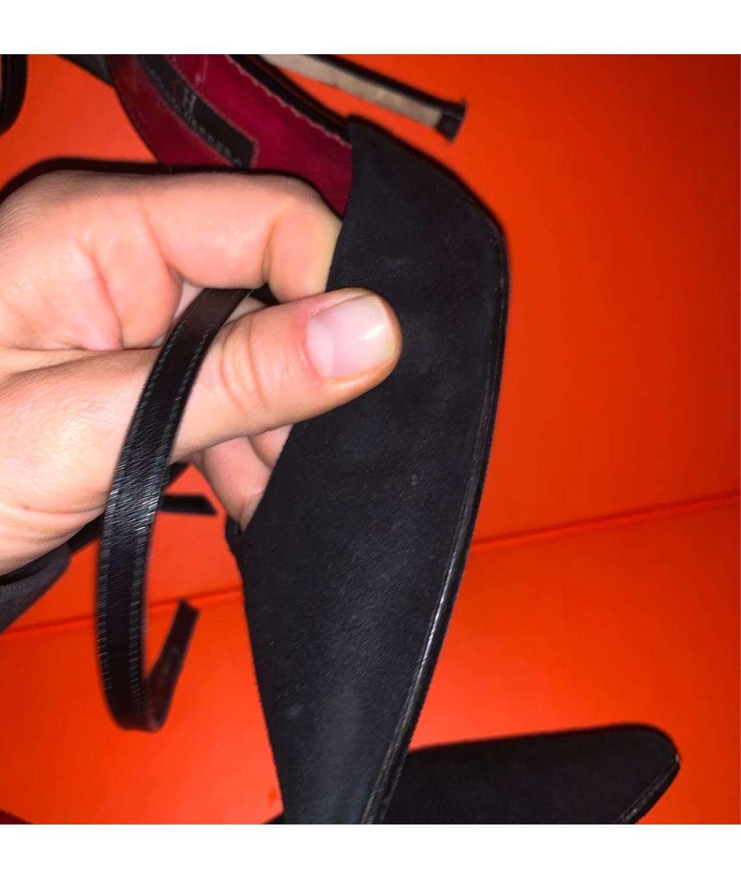 CAROLINA HERRERA Черные замшевые туфли, фото 4