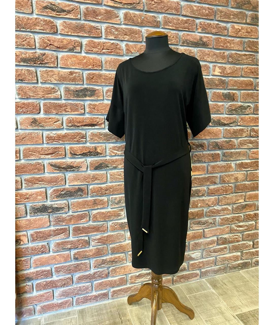 CAVALLI CLASS Черное вискозное повседневное платье, фото 4