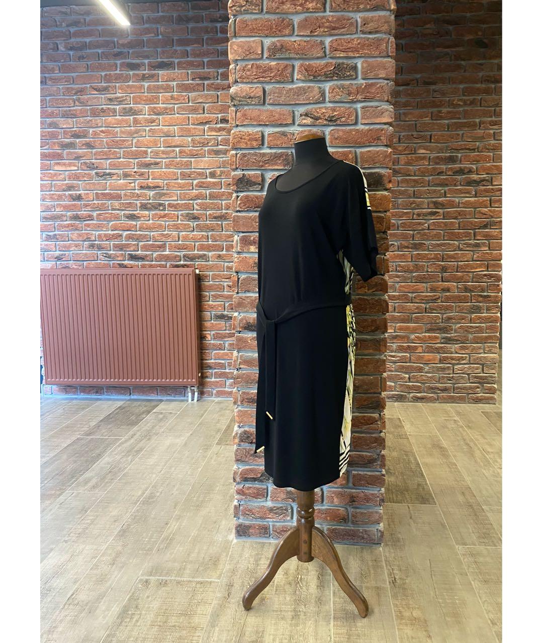 CAVALLI CLASS Черное вискозное повседневное платье, фото 3