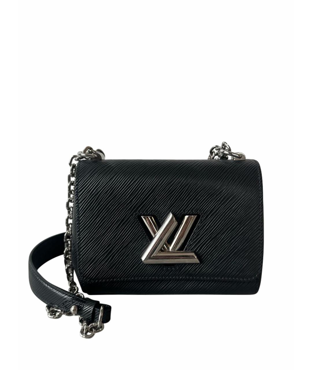 LOUIS VUITTON PRE-OWNED Черная кожаная сумка через плечо, фото 1