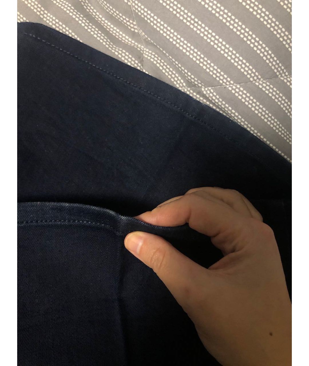 GUCCI Темно-синие хлопковые джинсы клеш, фото 8