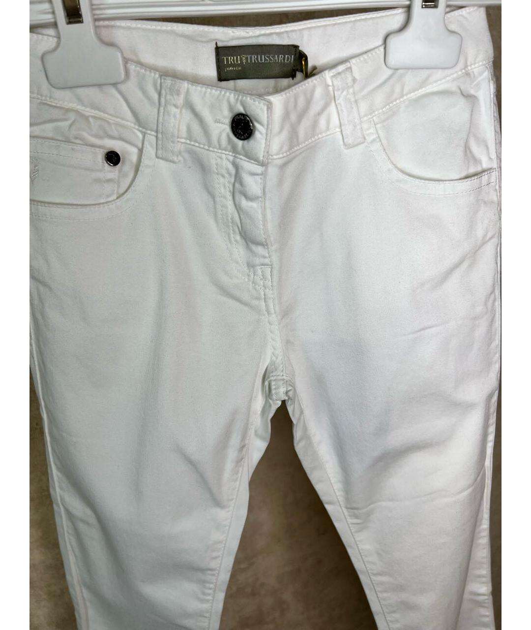TRUSSARDI Белые хлопковые брюки и шорты, фото 6