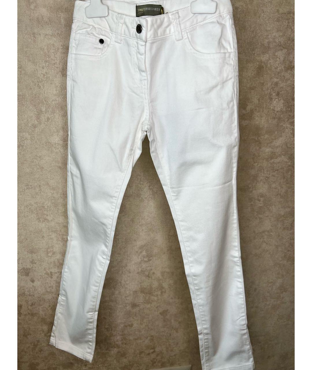 TRUSSARDI Белые хлопковые брюки и шорты, фото 7