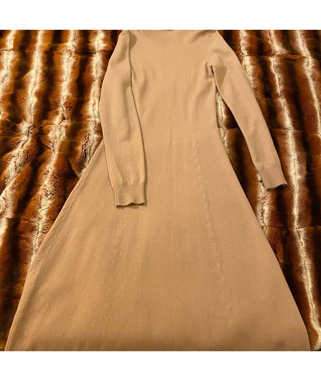 MICHAEL KORS Коричневое кашемировое платье, фото 3