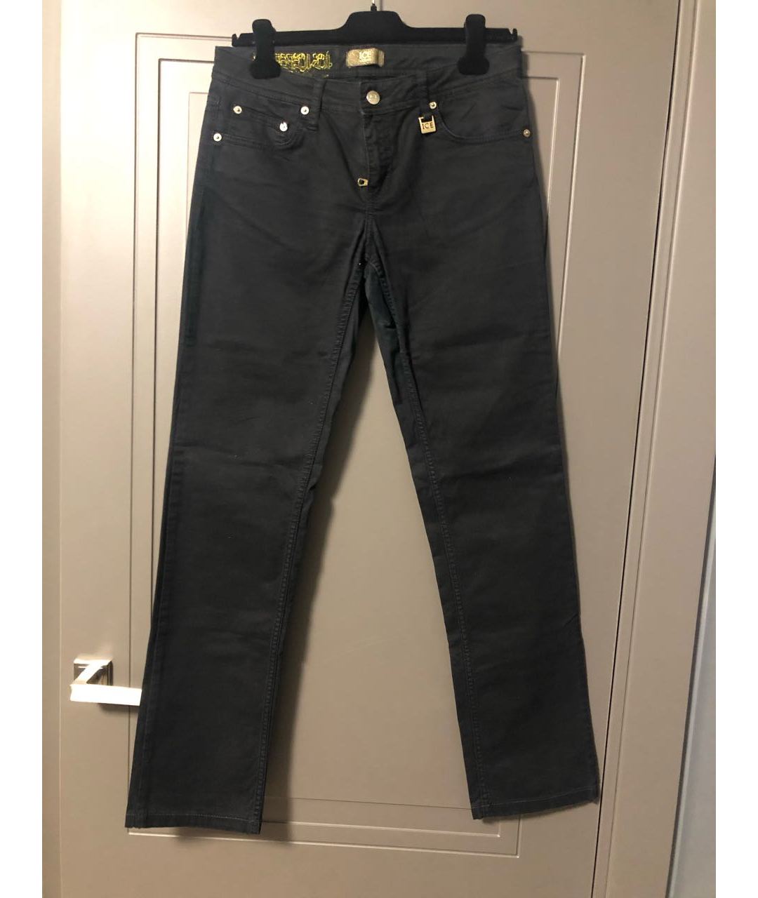 DSQUARED2 Черные хлопковые прямые джинсы, фото 8