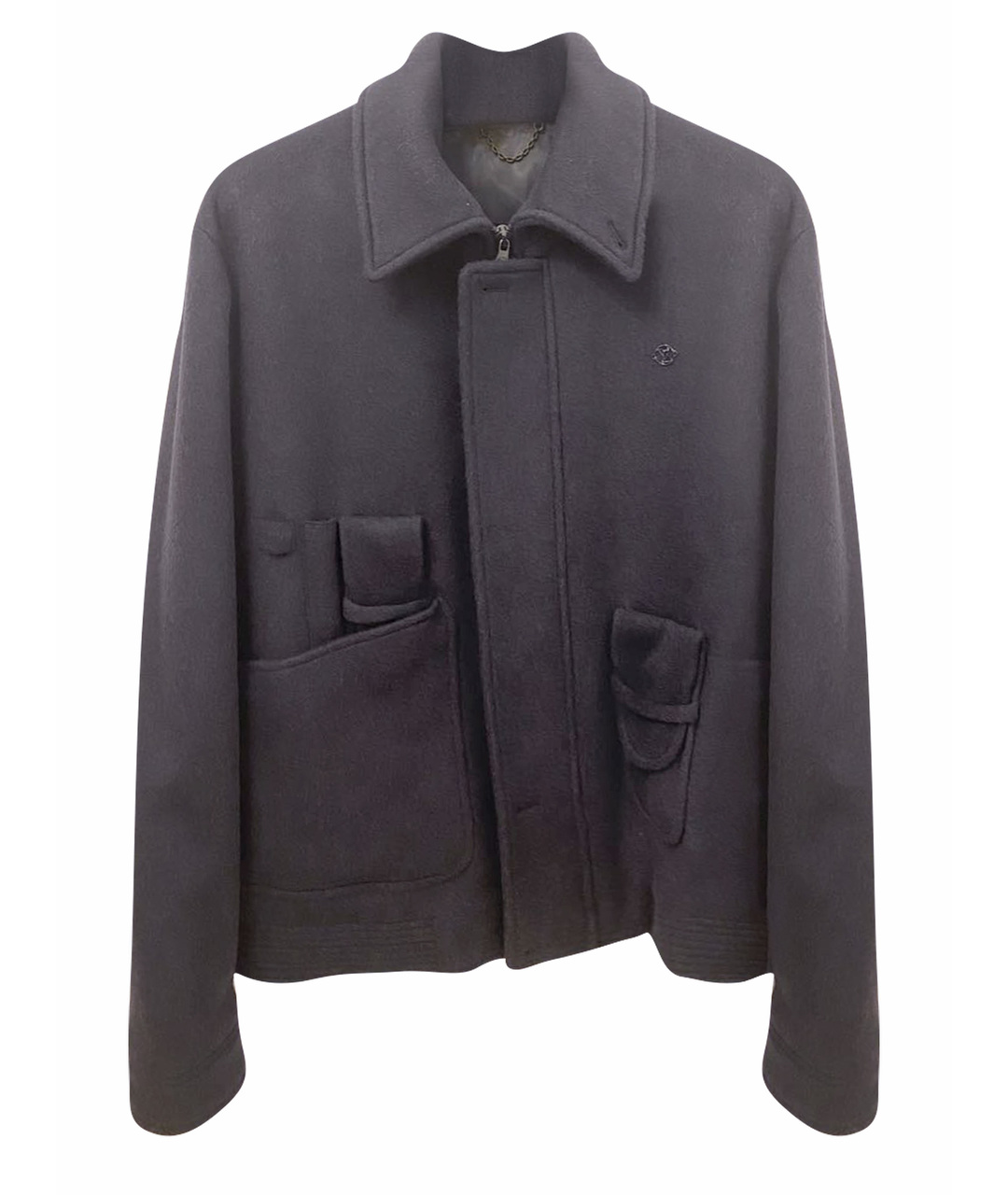 LOUIS VUITTON PRE-OWNED Темно-синяя шерстяная куртка, фото 1