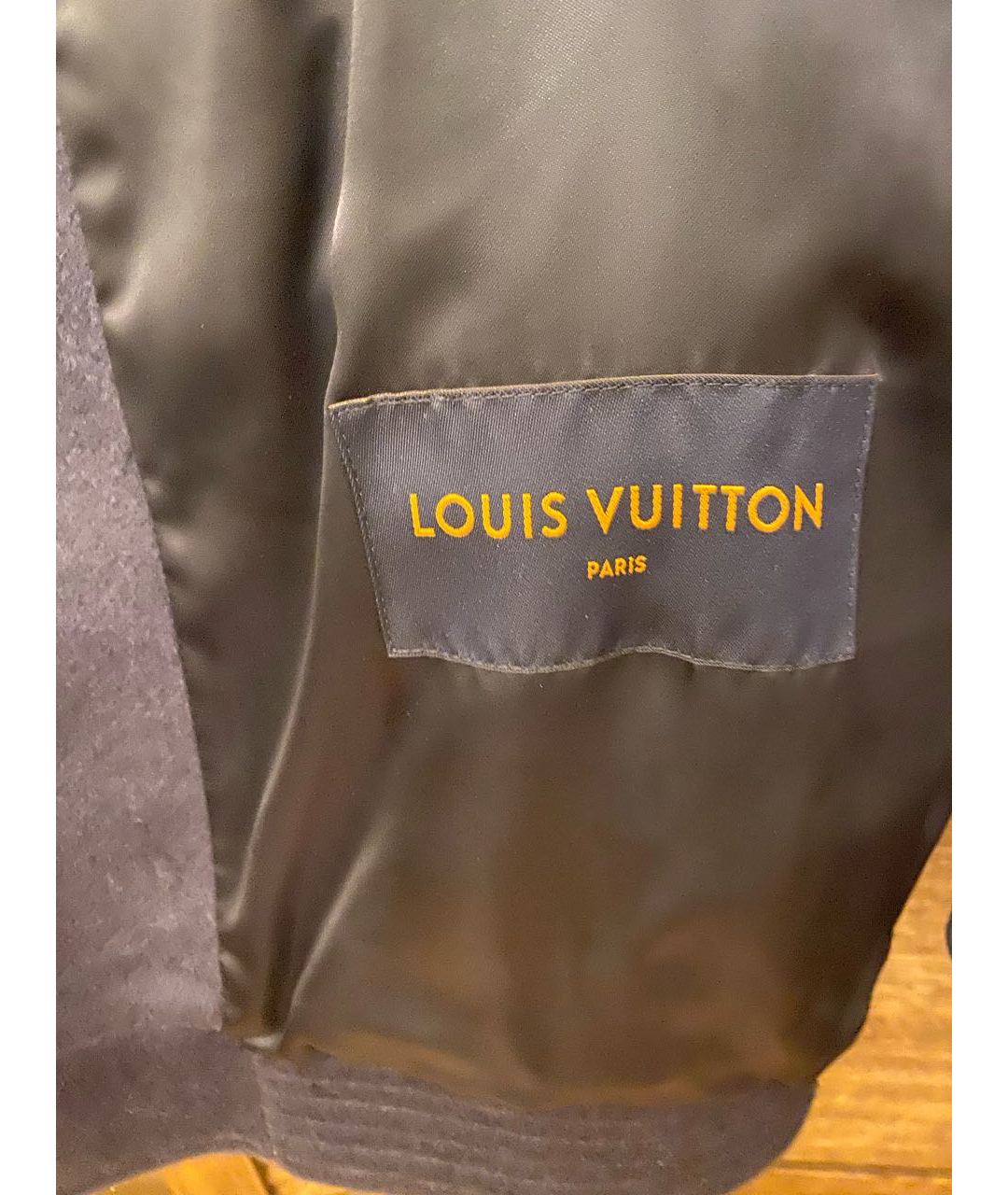 LOUIS VUITTON PRE-OWNED Темно-синяя шерстяная куртка, фото 7