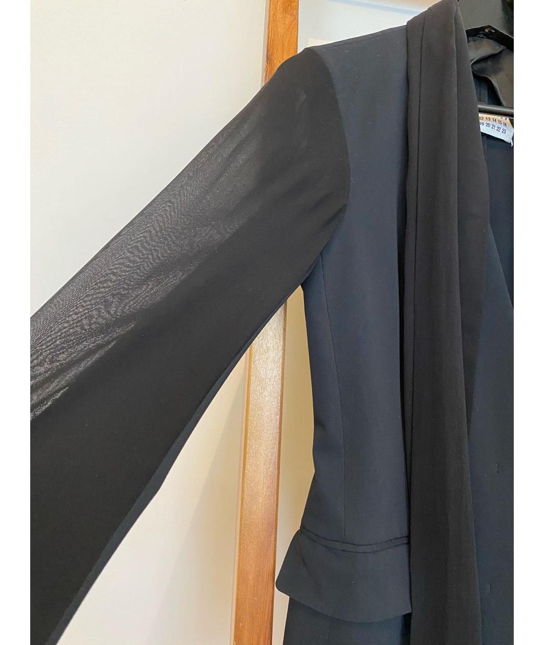 MM6 MAISON MARGIELA Черный вискозный жакет/пиджак, фото 3