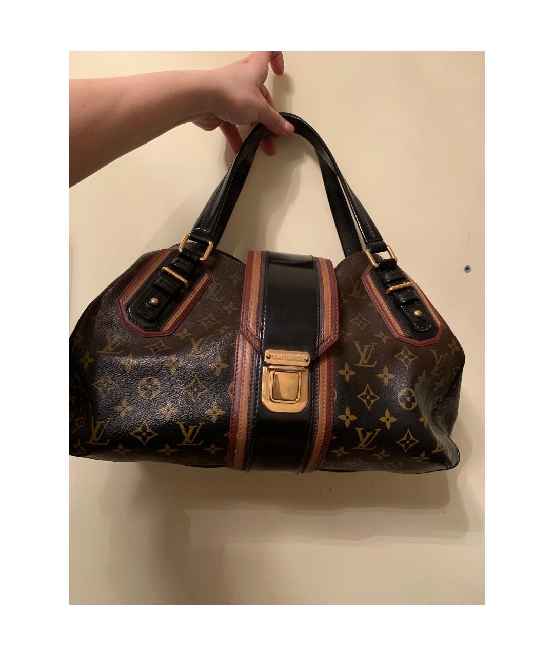 LOUIS VUITTON Кожаная сумка с короткими ручками, фото 8