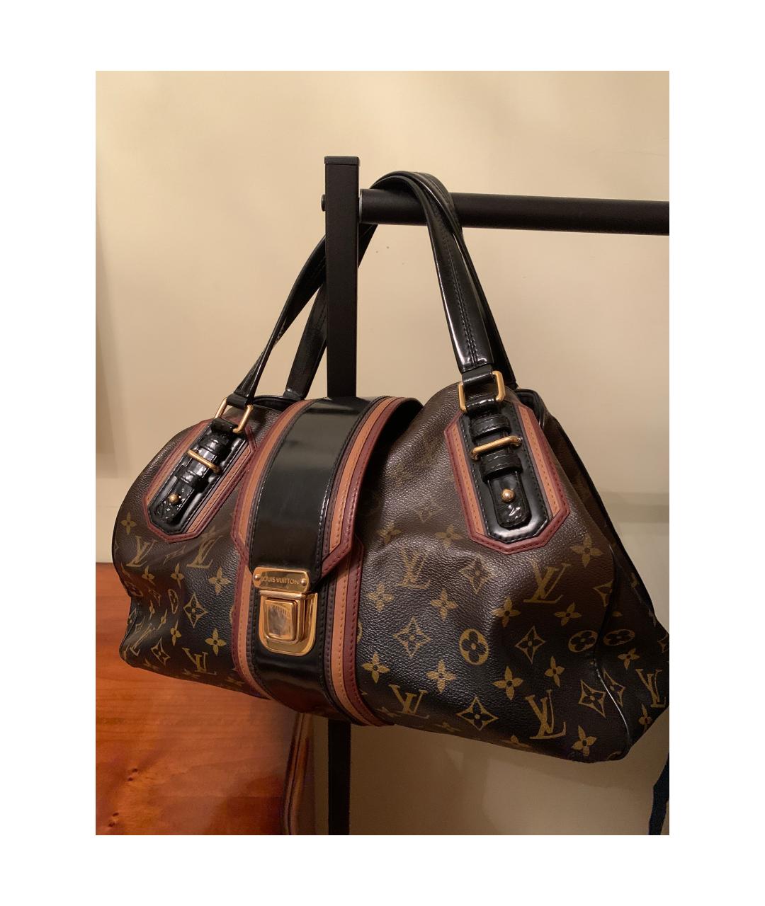 LOUIS VUITTON Кожаная сумка с короткими ручками, фото 3