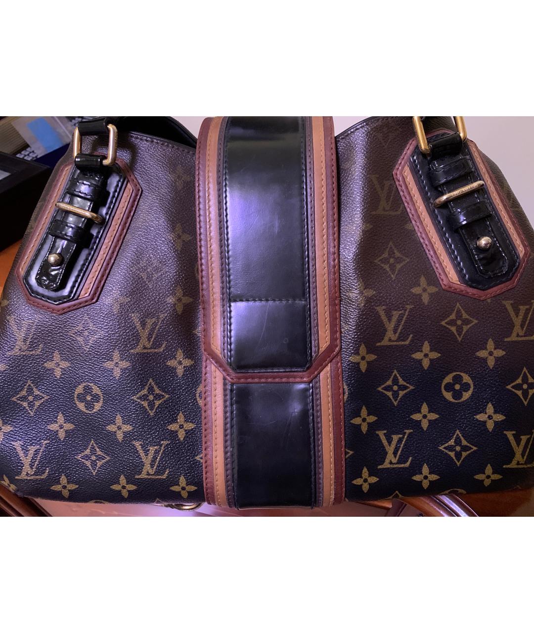 LOUIS VUITTON Кожаная сумка с короткими ручками, фото 4