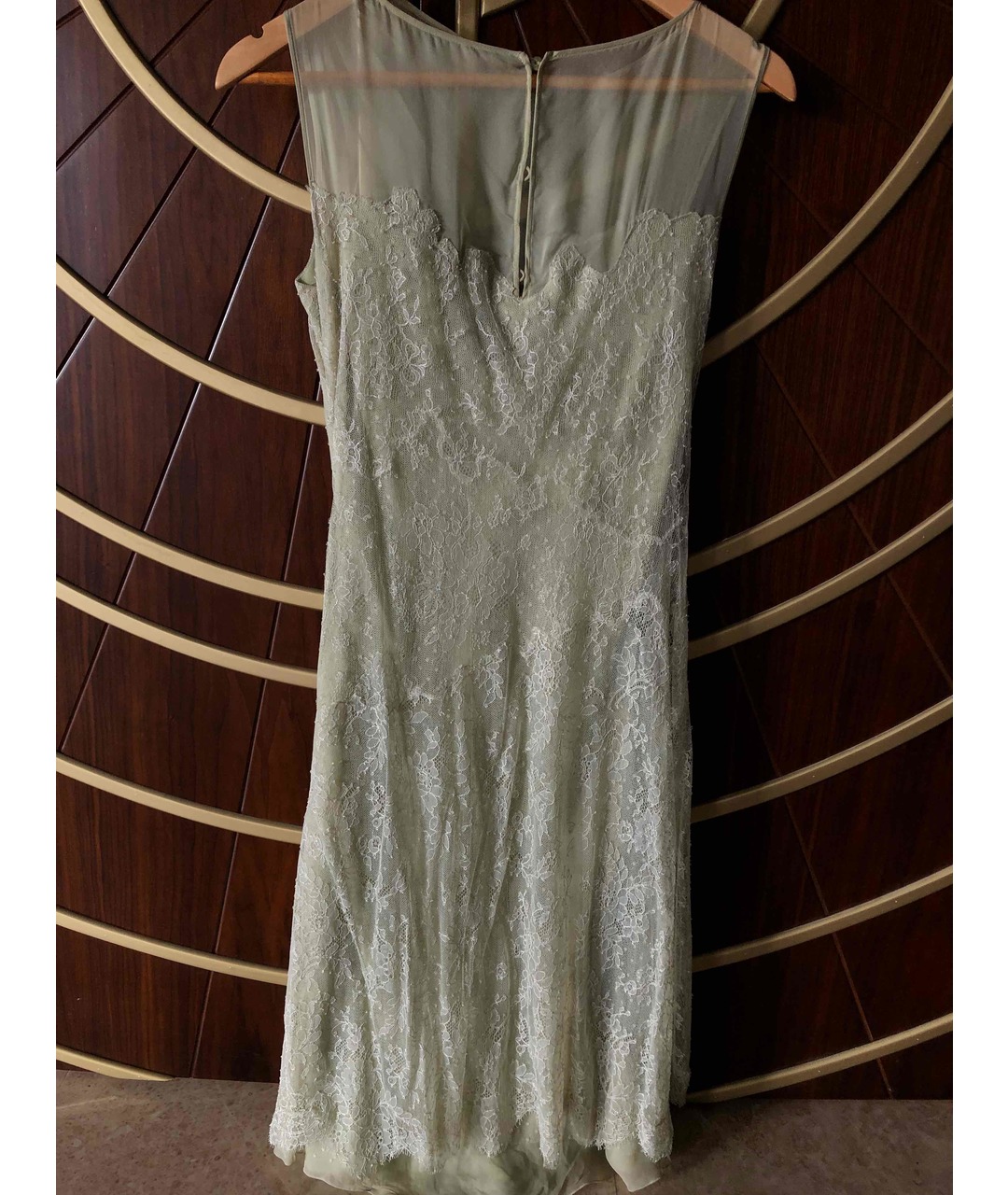 VALENTINO Салатовыое кружевное коктейльное платье, фото 2