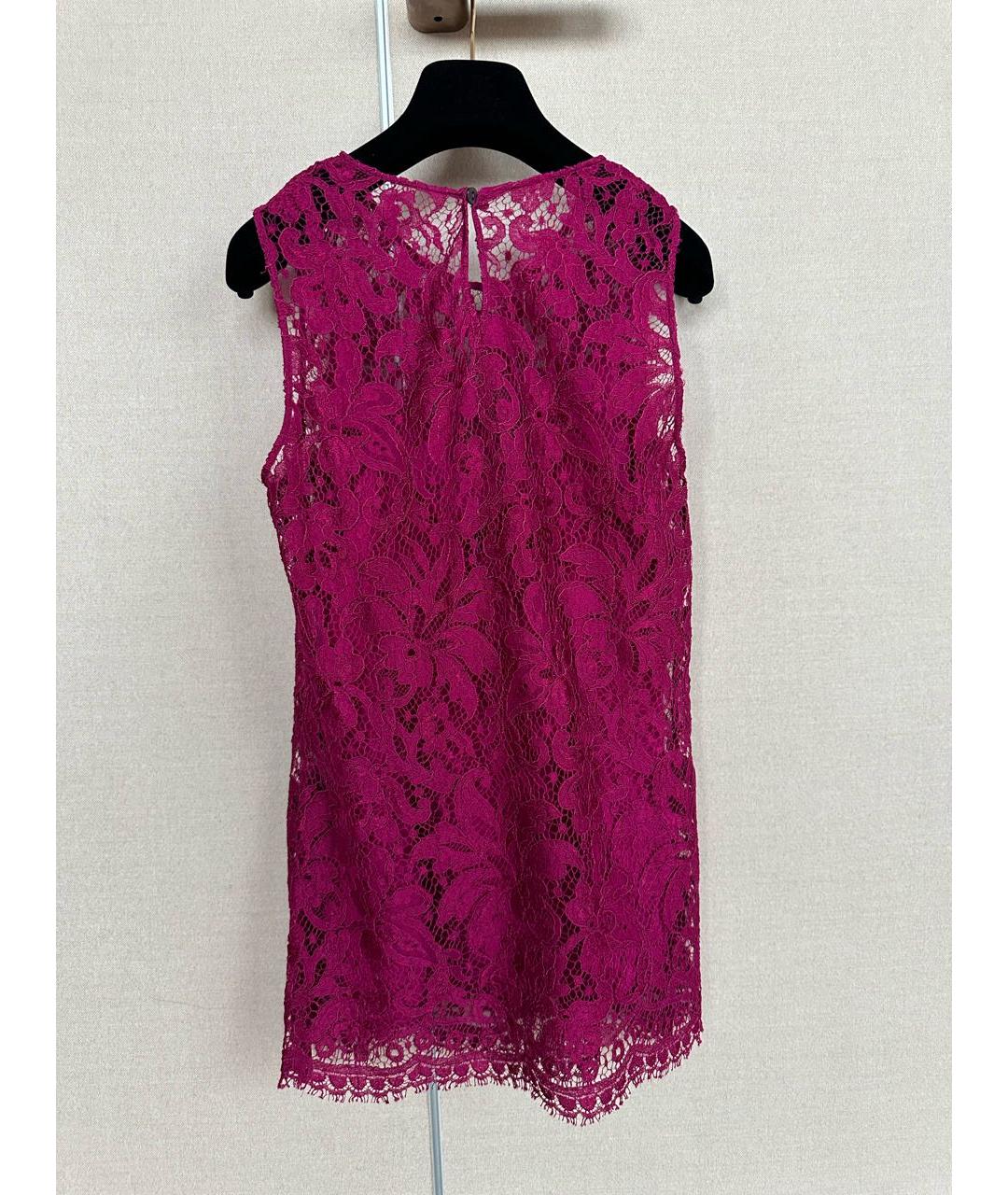 DOLCE & GABBANA VINTAGE Фиолетовая хлопковая майка, фото 3