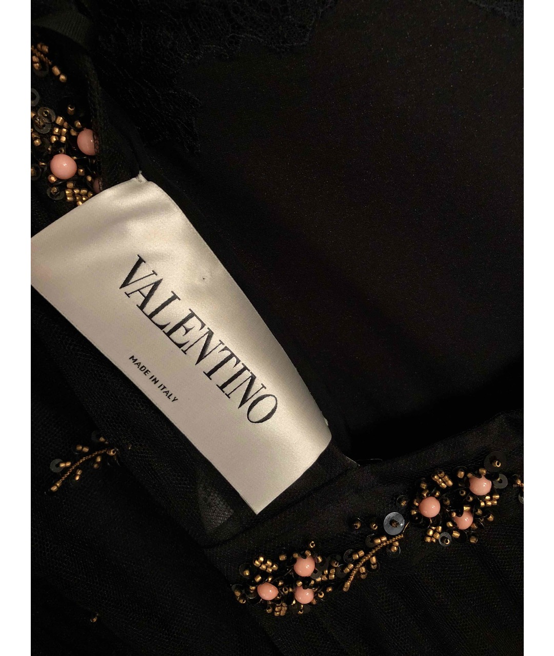 VALENTINO Черное вечернее платье, фото 3