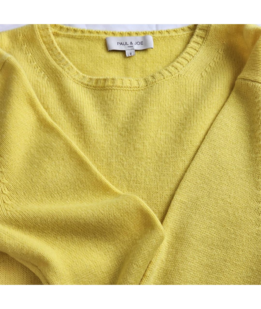 PAUL & JOE Желтый кашемировый джемпер / свитер, фото 8
