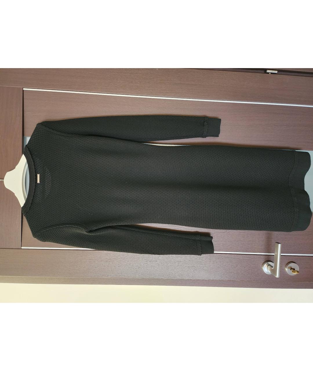 MICHAEL KORS Антрацитовое шерстяное повседневное платье, фото 2
