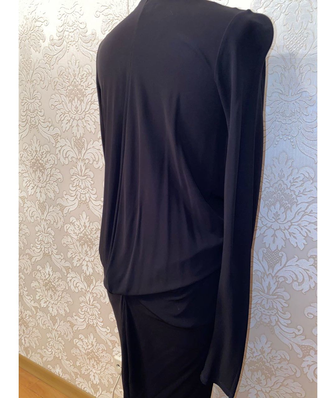 GIANFRANCO FERRE Черное вискозное вечернее платье, фото 5