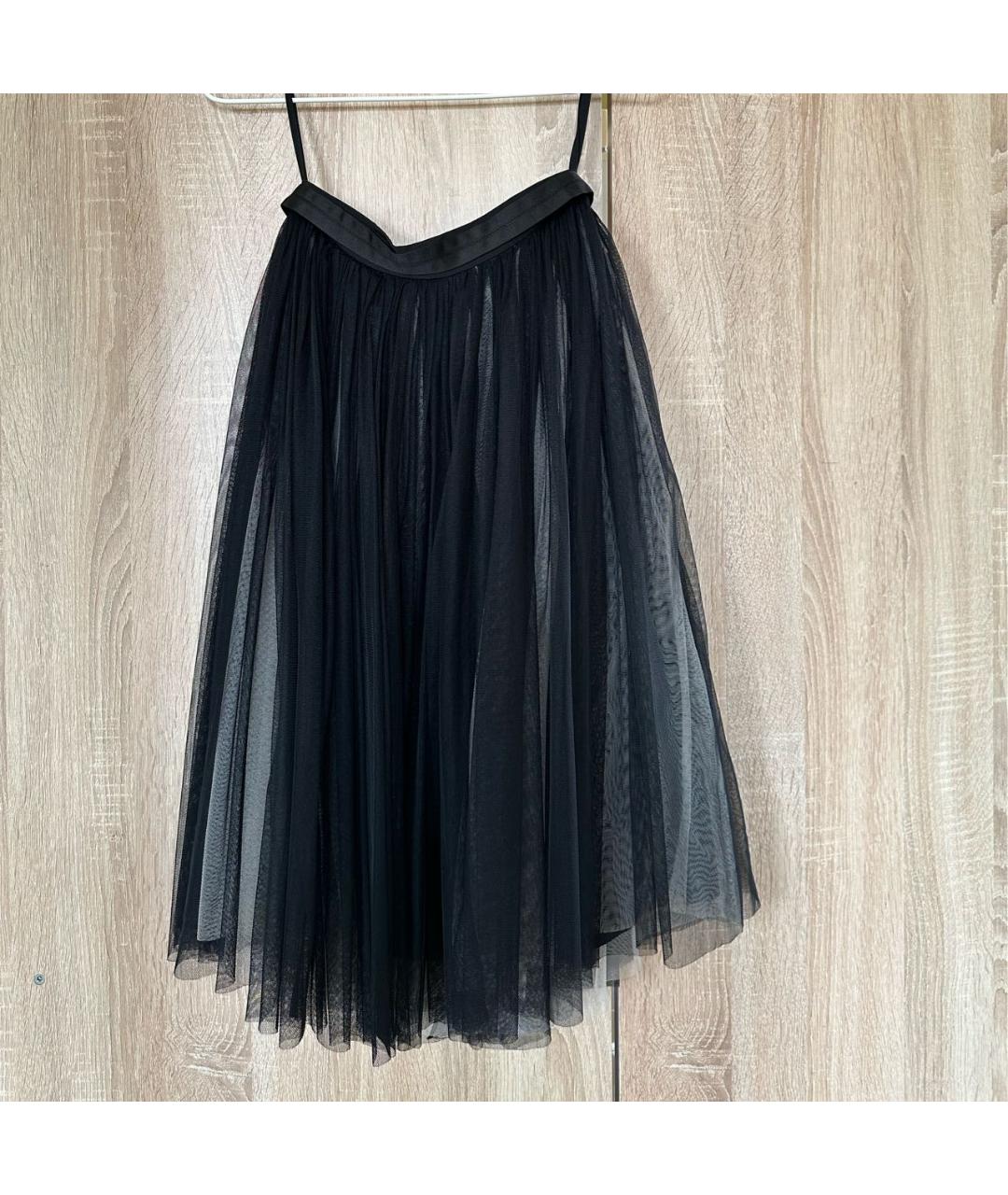 NEEDLE & THREAD Черная сетчатая юбка миди, фото 4
