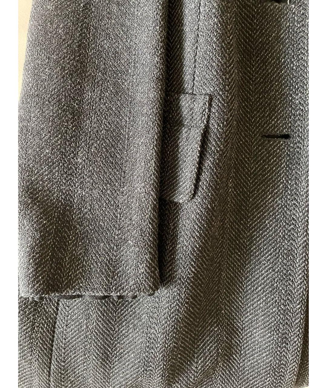 MIU MIU Серое шерстяное пальто, фото 6