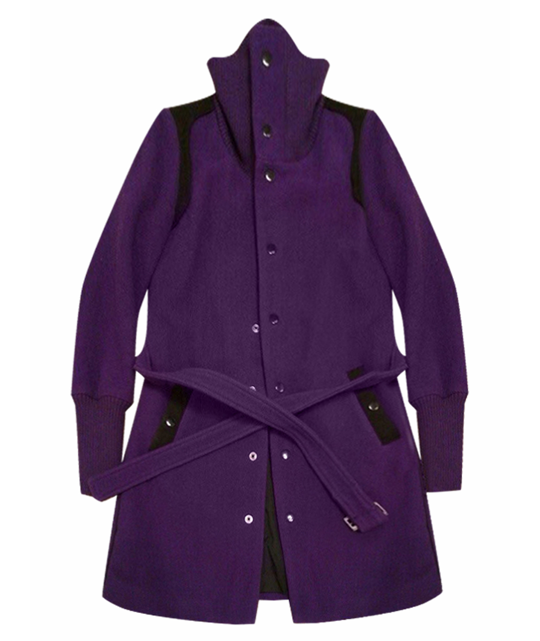DIESEL Фиолетовое полиамидовое пальто, фото 1