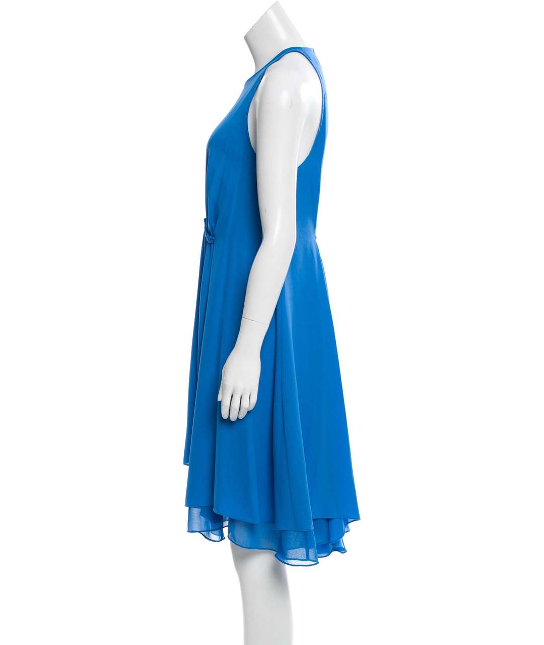 3.1 PHILLIP LIM Голубое шелковое повседневное платье, фото 2