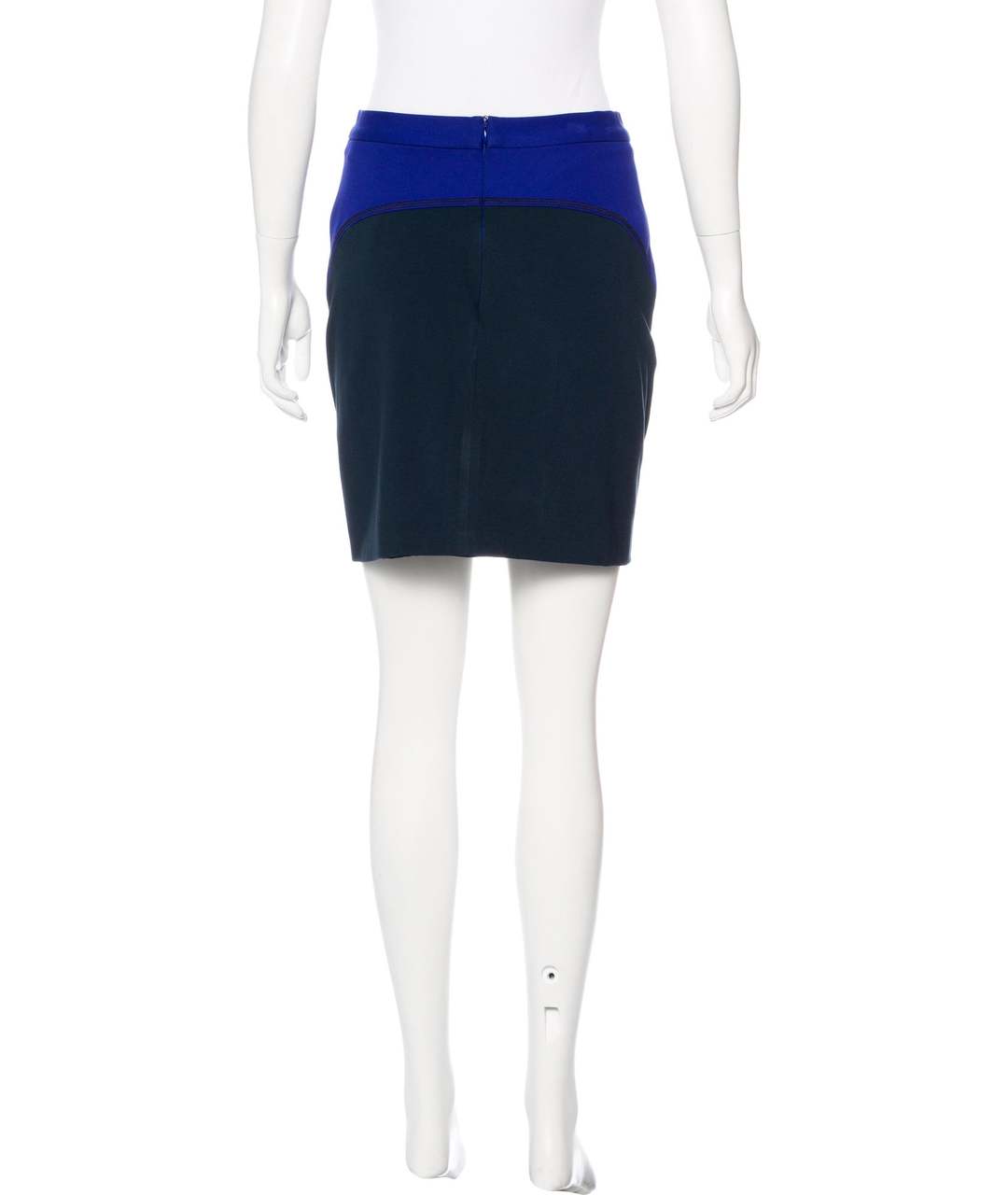 PROENZA SCHOULER Синяя вискозная юбка мини, фото 3