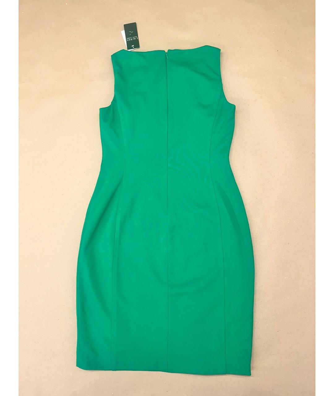 RALPH LAUREN Зеленые вискозное коктейльное платье, фото 2