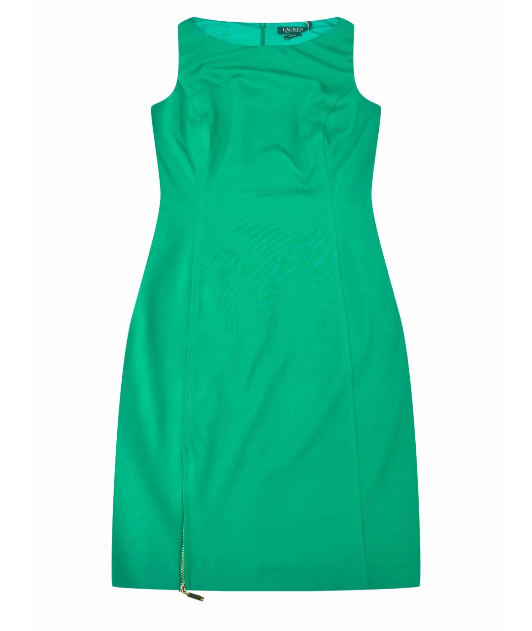 RALPH LAUREN Зеленые вискозное коктейльное платье, фото 1