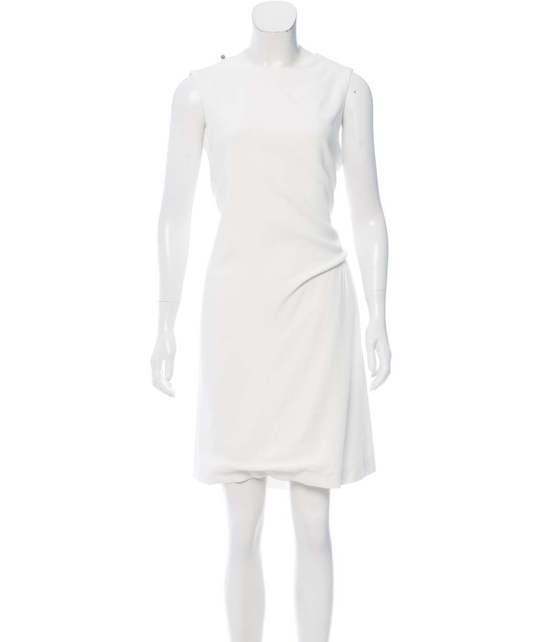 ACNE STUDIOS Белое вискозное повседневное платье, фото 4