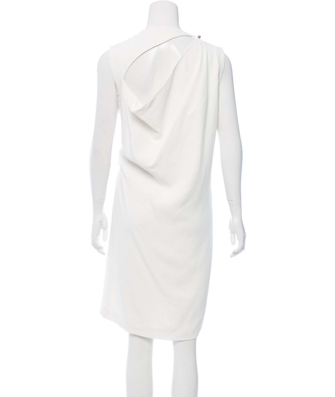 ACNE STUDIOS Белое вискозное повседневное платье, фото 3