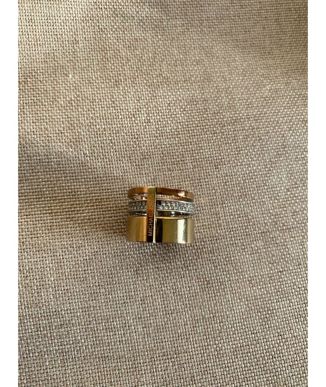 MICHAEL KORS Желтое металлическое кольцо, фото 5