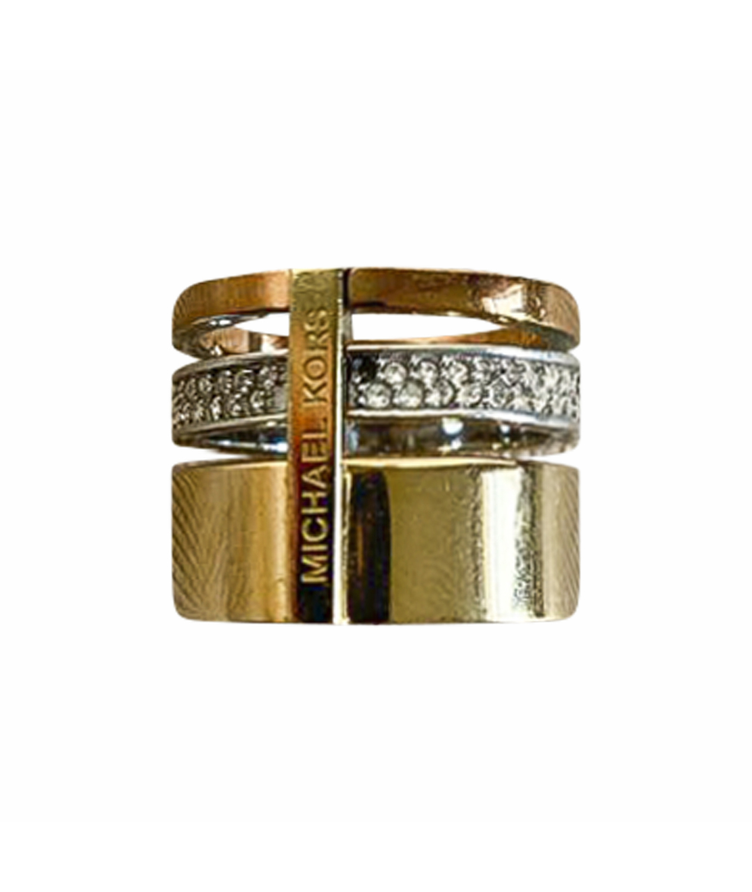 MICHAEL KORS Желтое металлическое кольцо, фото 1