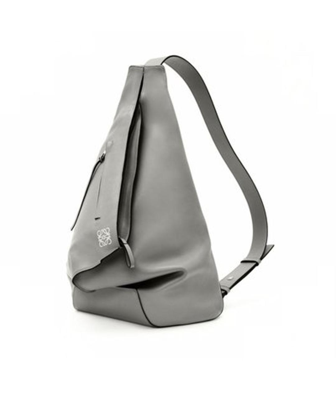 LOEWE Серый кожаный рюкзак, фото 1