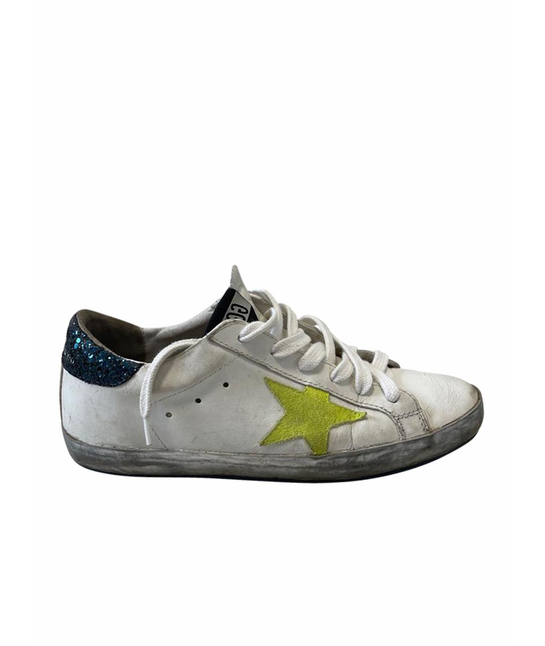 GOLDEN GOOSE DELUXE BRAND Белые кожаные кроссовки, фото 1