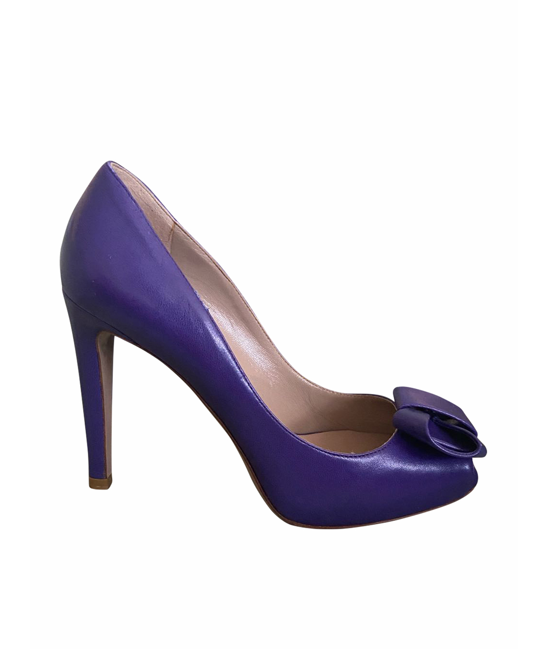VALENTINO GARAVANI Фиолетовые кожаные туфли, фото 1