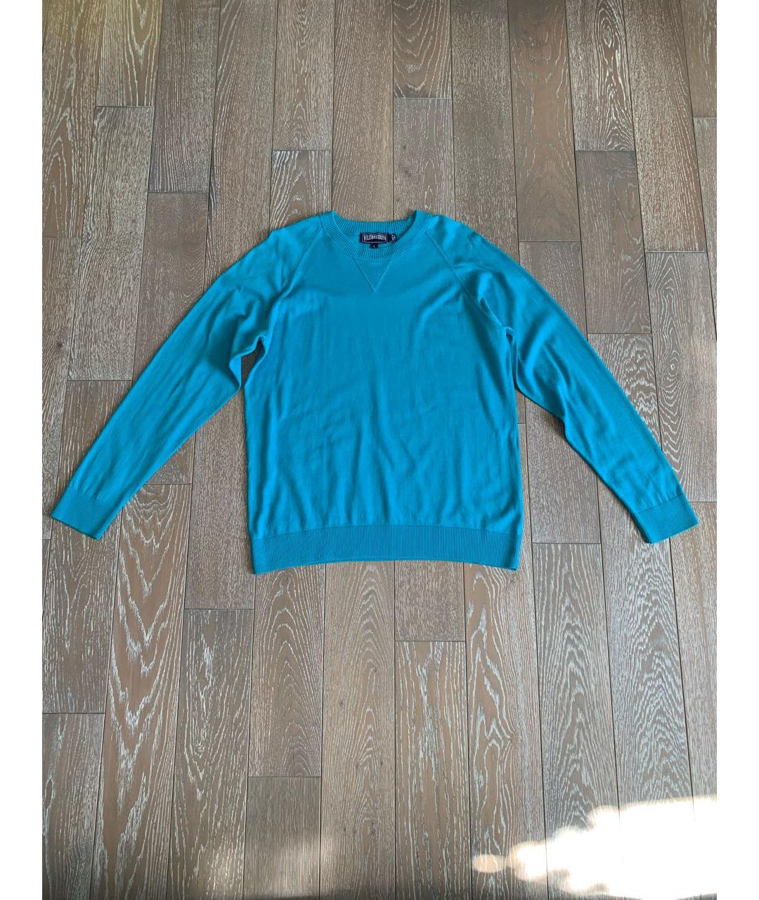 VILEBREQUIN Бирюзовый хлопковый джемпер / свитер, фото 8
