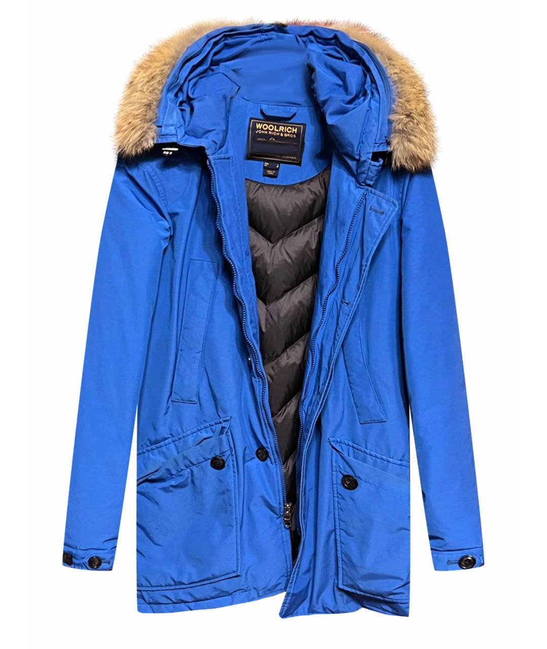 WOOLRICH Синяя синтетическая парка, фото 1