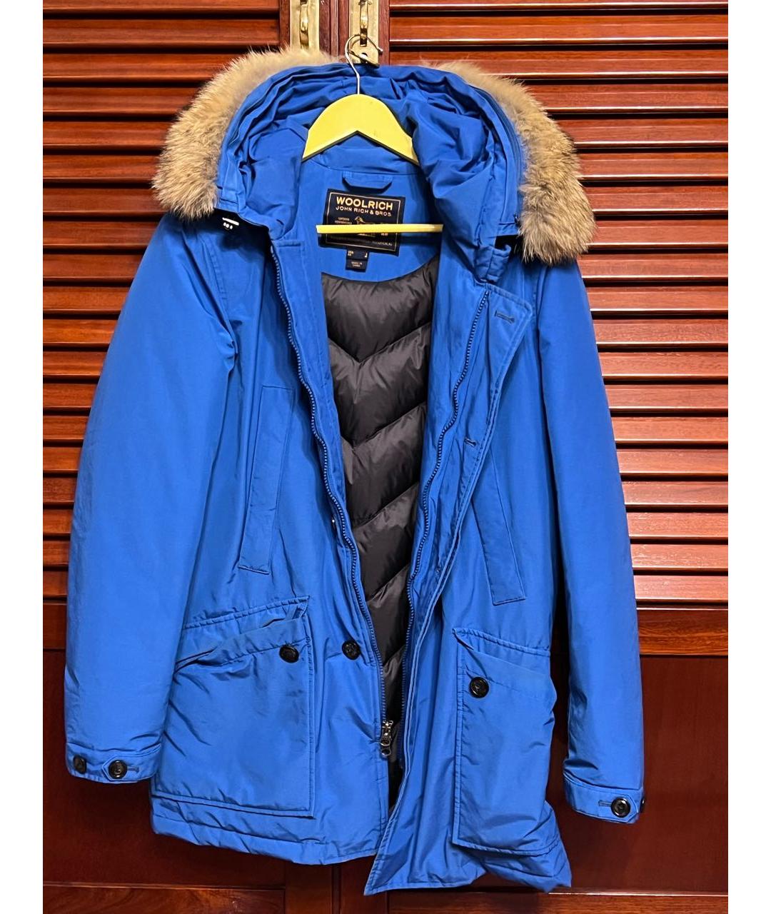 WOOLRICH Синяя синтетическая парка, фото 5