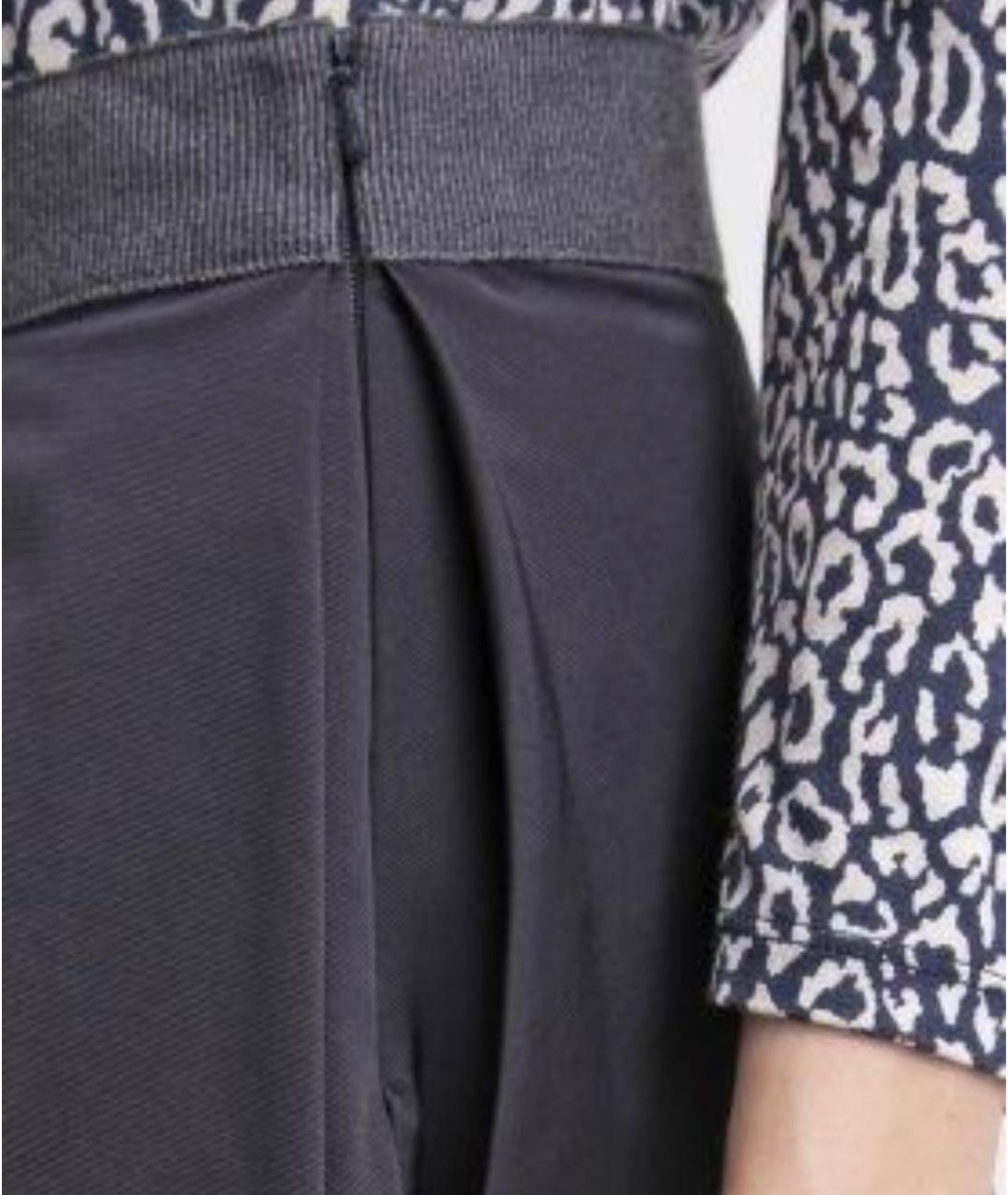 WEEKEND MAX MARA Темно-синяя полиэстеровая юбка мини, фото 4