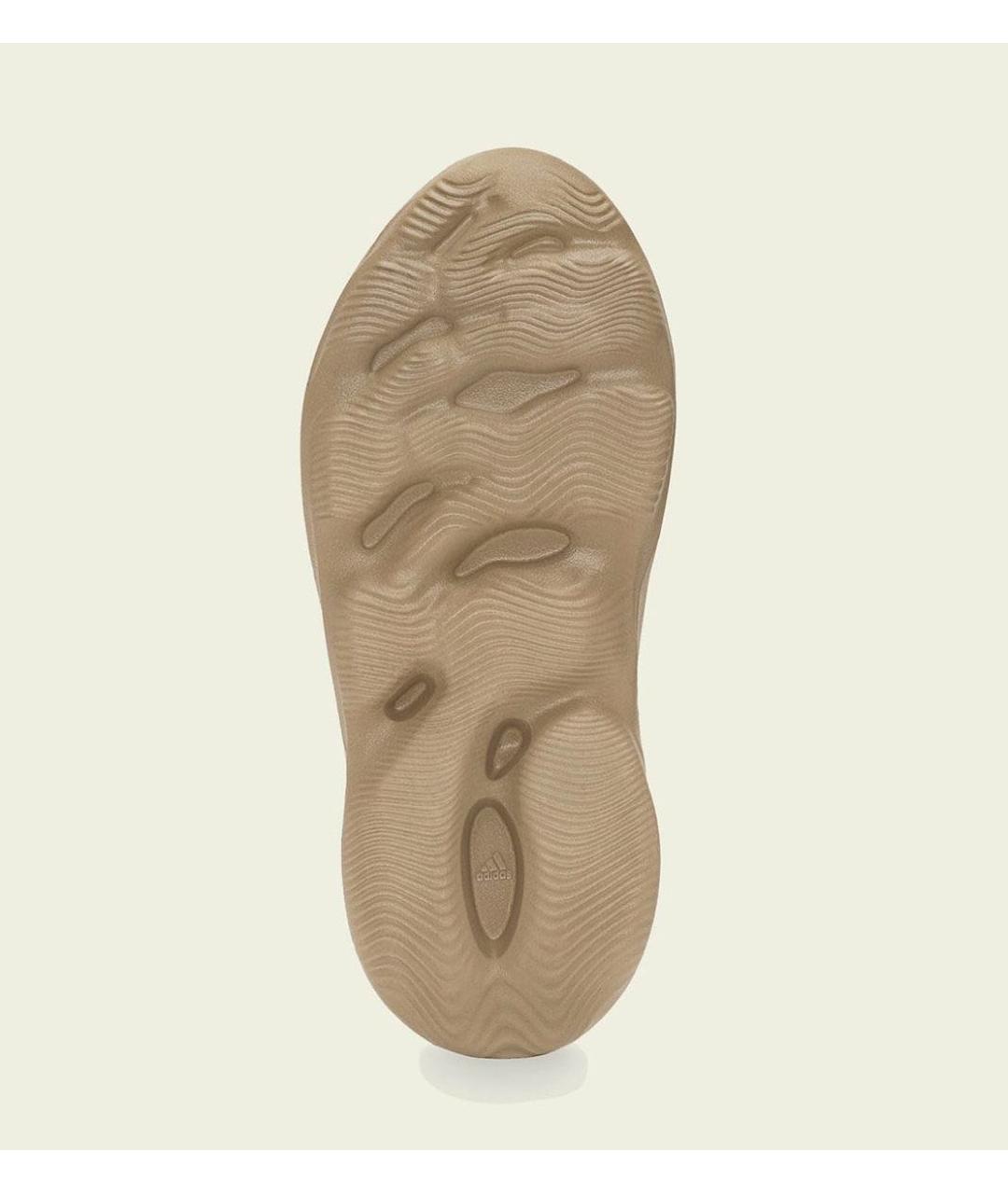 ADIDAS YEEZY Бежевые резиновые сандалии, фото 4